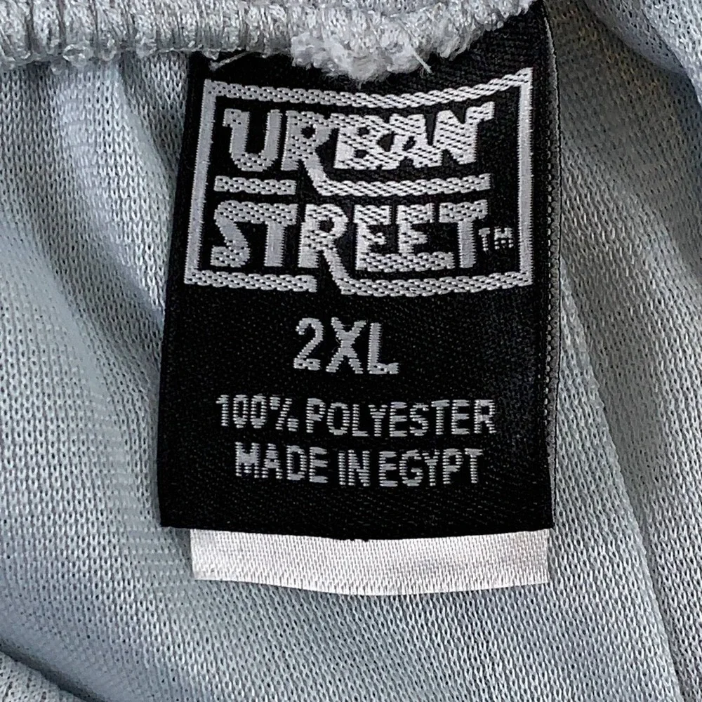 Urban Street Mens Lounge Shorts Off White Flat Front Pockets Pull On 2XL New
